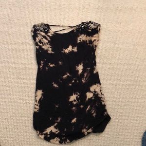 Black tie dye dress with studs forever 21